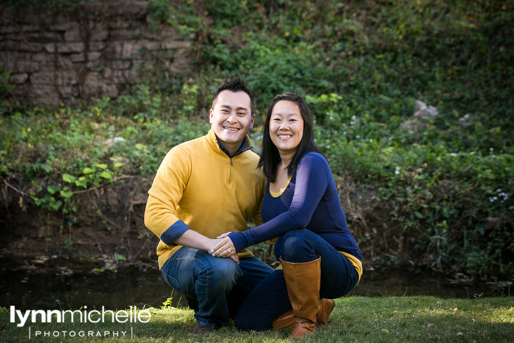 married holiday portraits at lee park dallas
