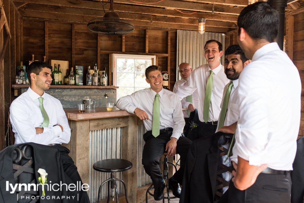 groom and groomsmen getting ready lionscrest manor